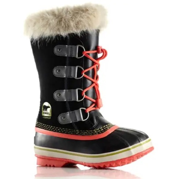Sorel Youth Joan of Arctic Apres Ski Suede Boots Kids Size 3 - Picture 1 of 4